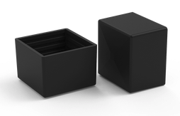 [1AHM0ACPS001] Allimex Bouchon de Fermeture pour profil 40X40 Noir